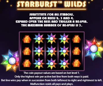 Starburst грає безкоштовно